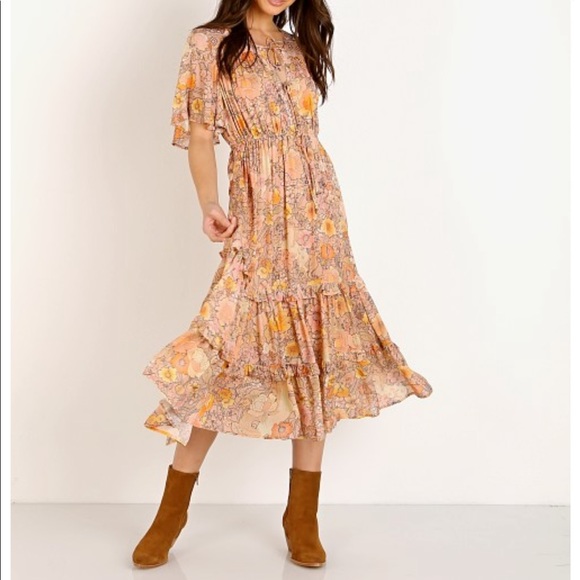 open lace back dress Spell Painters Garden Strappy Maxi Dress main image 1